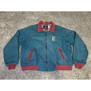 K Products Vintage Mens Bomber Jacket Agri Gold Farm Ag Marketing 90s USA XLARGE